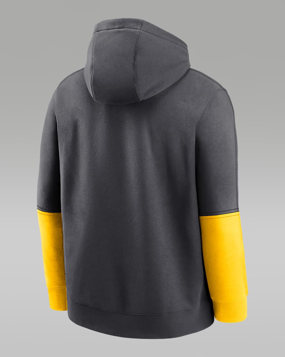 Michigan Wolverines Sideline Team Issue Club Men s Nike College Pullover Hoodie. Nike